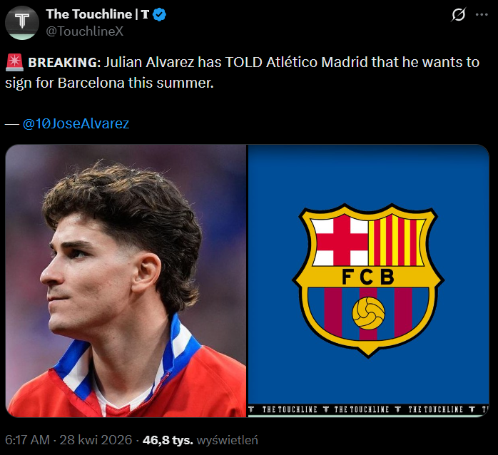 Ta gwiazda przekazała swojemu klubowi, że CHCE TRANSFERU DO BARCELONY!